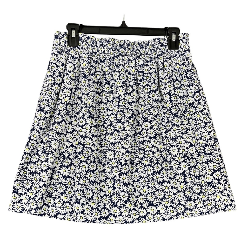 J Crew Pull On Skirt Women 6 Daisy Ditzy Floral Lined Boho Classic Country